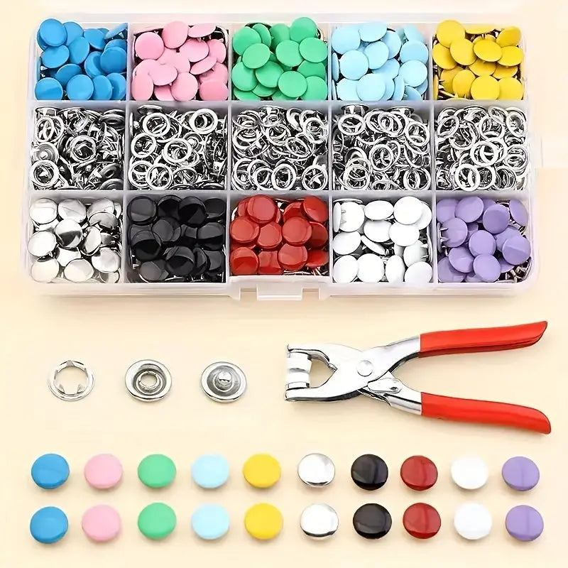 Kit para fijar e instalar botones a presion - 50% DESCUENTO HOY