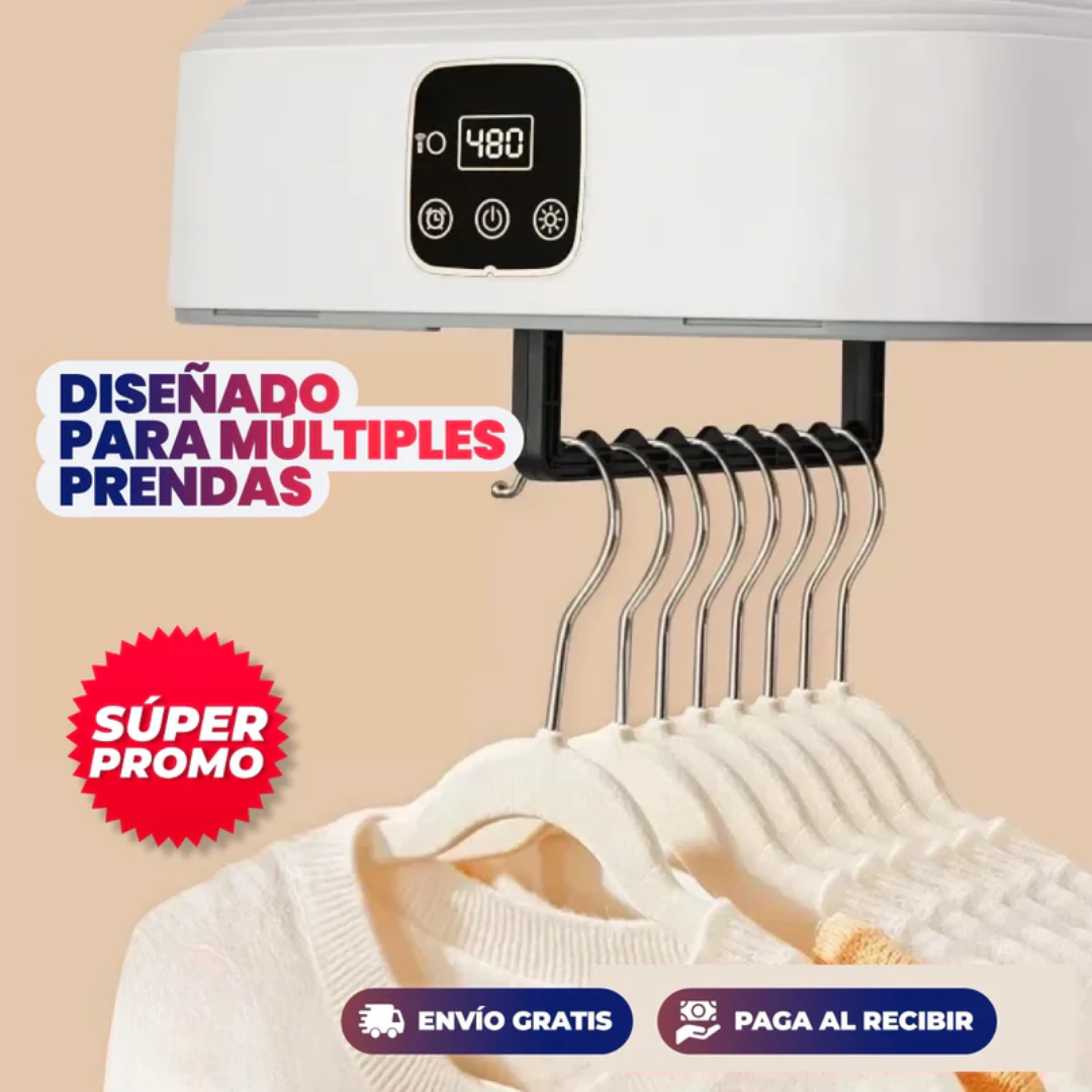 Secadora Portatil inteligente Con temporizador y con Luz UV - (Hasta 10 KG)