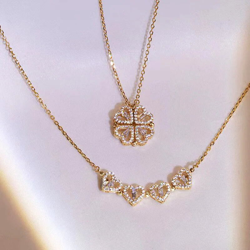 Collar Amor y Fortuna - Baño en Oro 18k 🍀❤️🔥