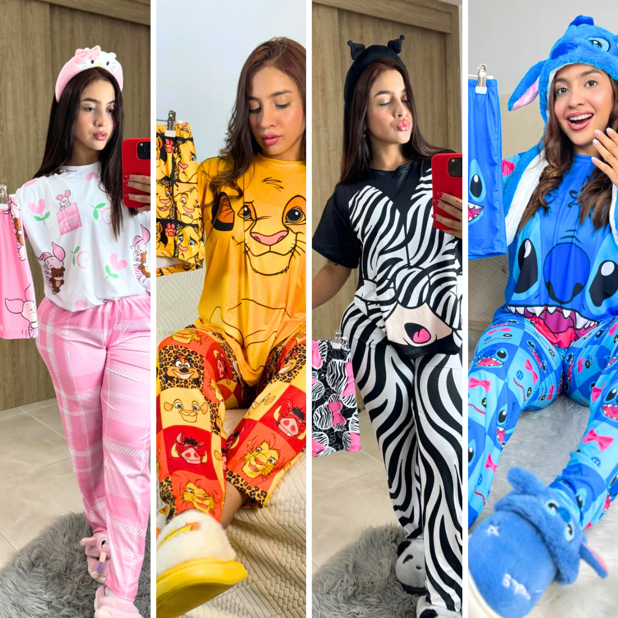 Combo x4 Pijamas de 3 Piezas еn Ріеl dе Durаznо – Suavidad y Estilo que Enamoran 🔥