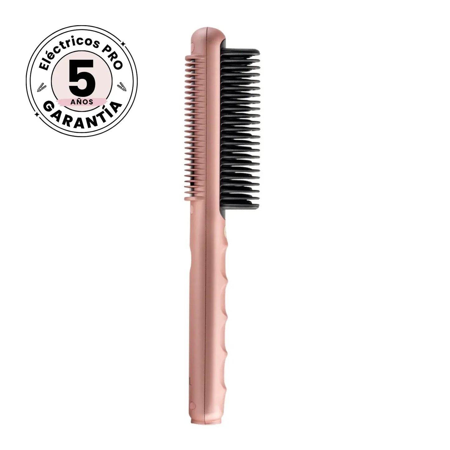 Cepillo Alisador Rose Gold Premium | Protección Térmica y Brillo Espectacular