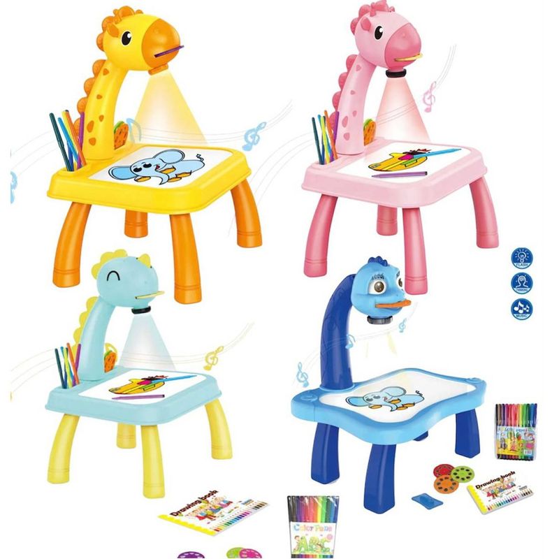 Mesa Infantil con Proyector LED y Reguladores - 50% DESCUENTO HOY