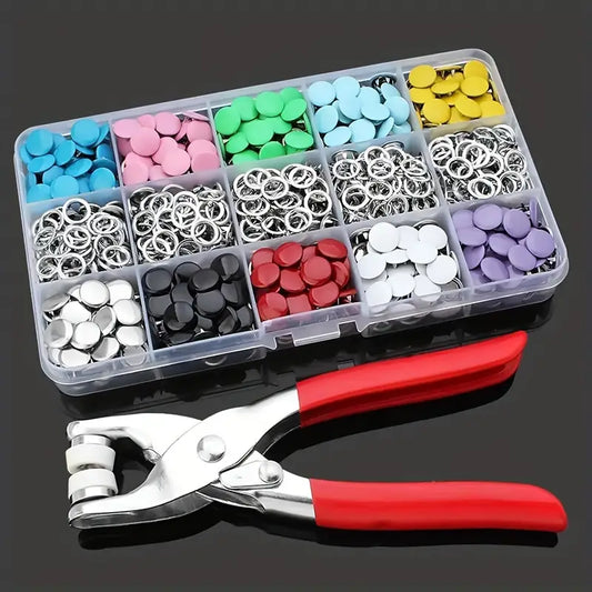 Kit para fijar e instalar botones a presion - 50% DESCUENTO HOY