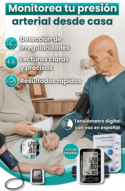 Tensiómеtrо Digital con Voz en Español - Envío gratis + Pago al recibir