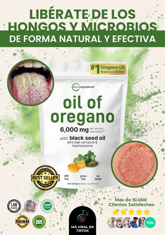 Aceite de Orégano + Semilla Negra (90 CAPSULAS) – Formula Potenciada