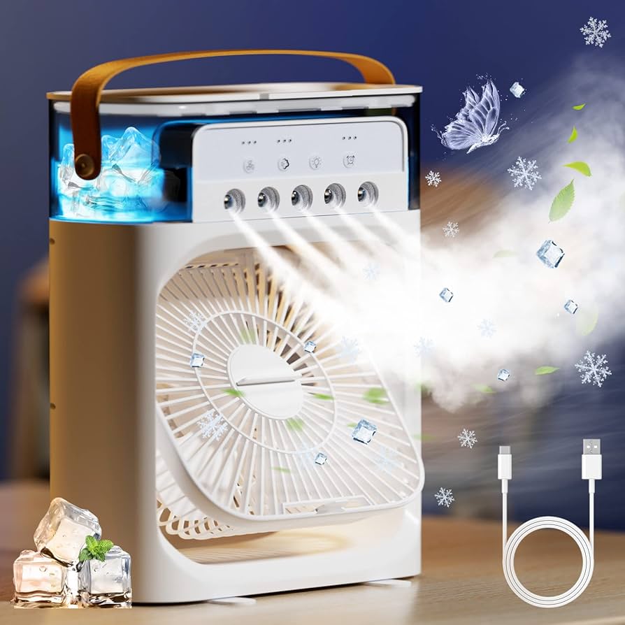 Ventilador Portátil Con Humidificador - 50% DESCUENTO HOY