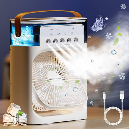 Ventilador Portátil Con Humidificador - 50% DESCUENTO HOY