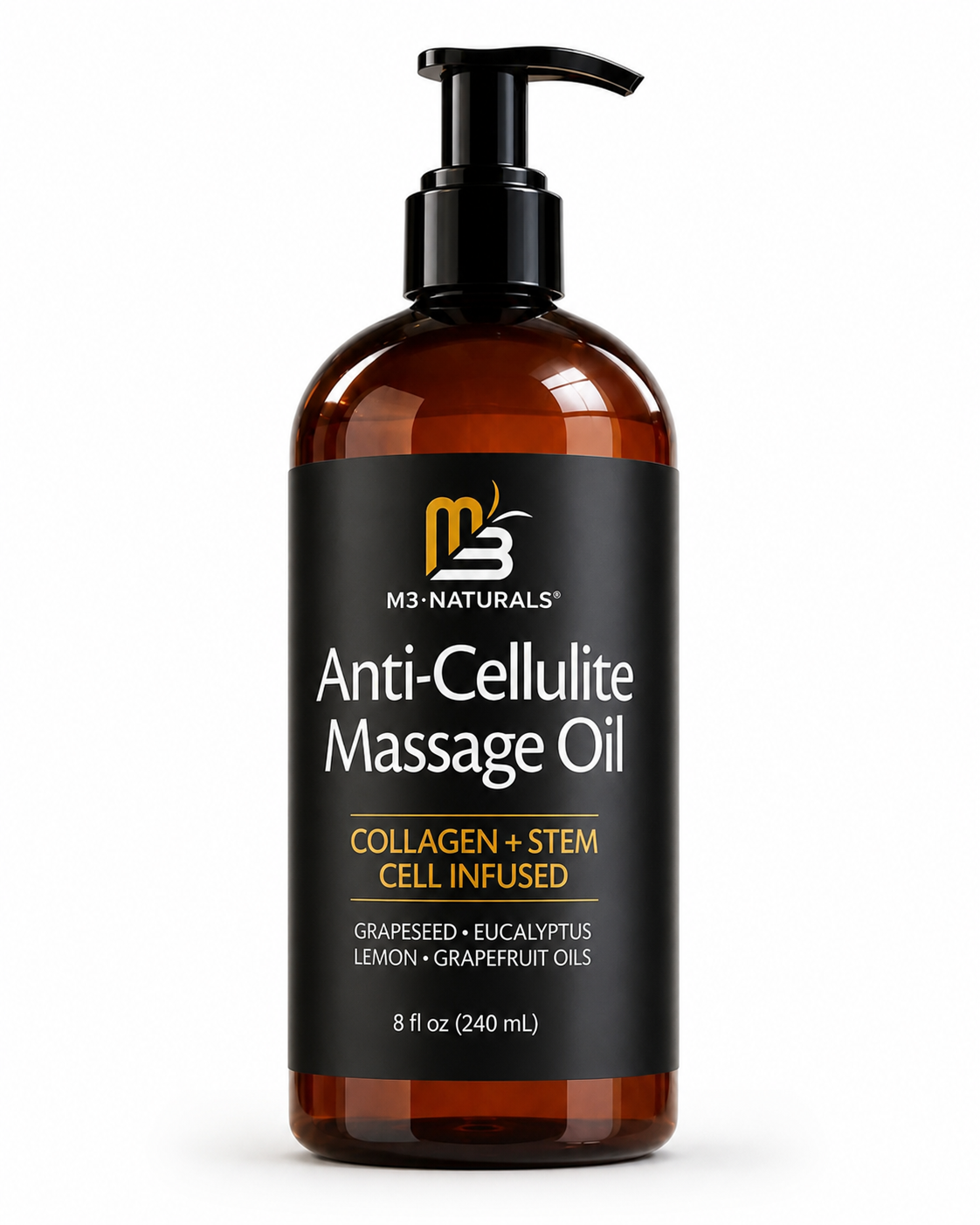M3-Naturals™ Aceite Anti Celulitis - Fórmula Activa con Colágeno y Aceites Naturales