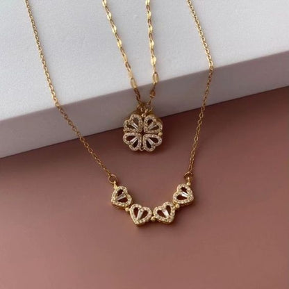 Collar Amor y Fortuna - Baño en Oro 18k 🍀❤️‍🔥