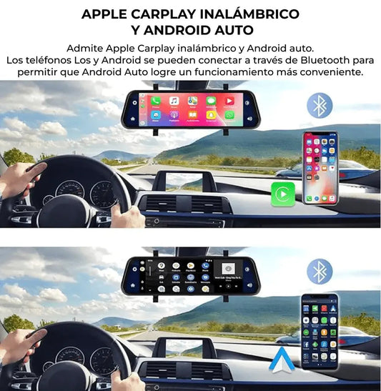 Espejo Retrovisor Dual cámara Full HD - 50% DESCUENTO HOY