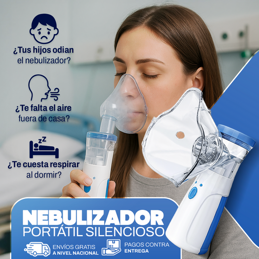 Nebulizador Portátil Silencioso - 50% DESCUENTO HOY